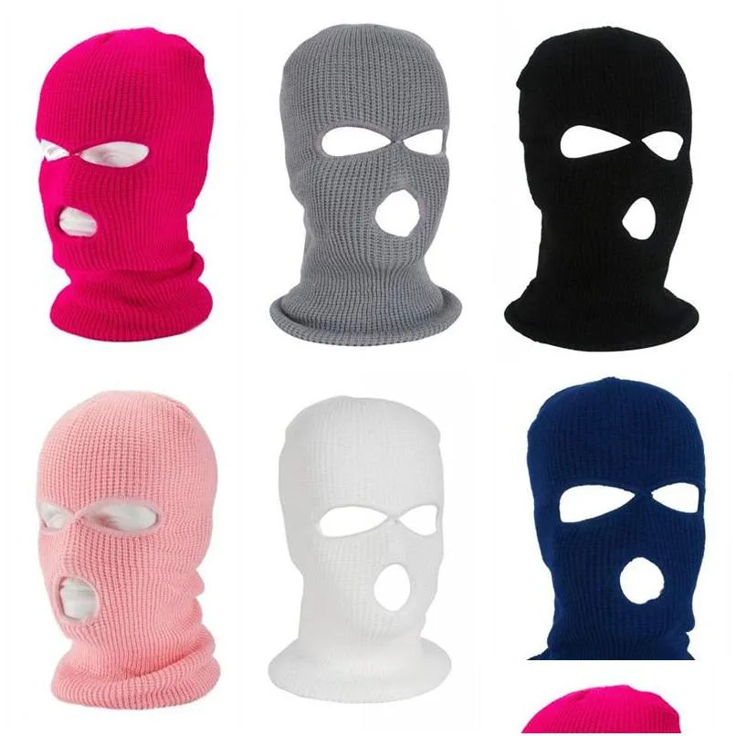 Masques designer trois trous face pour le cou choux de tissu de rattrape