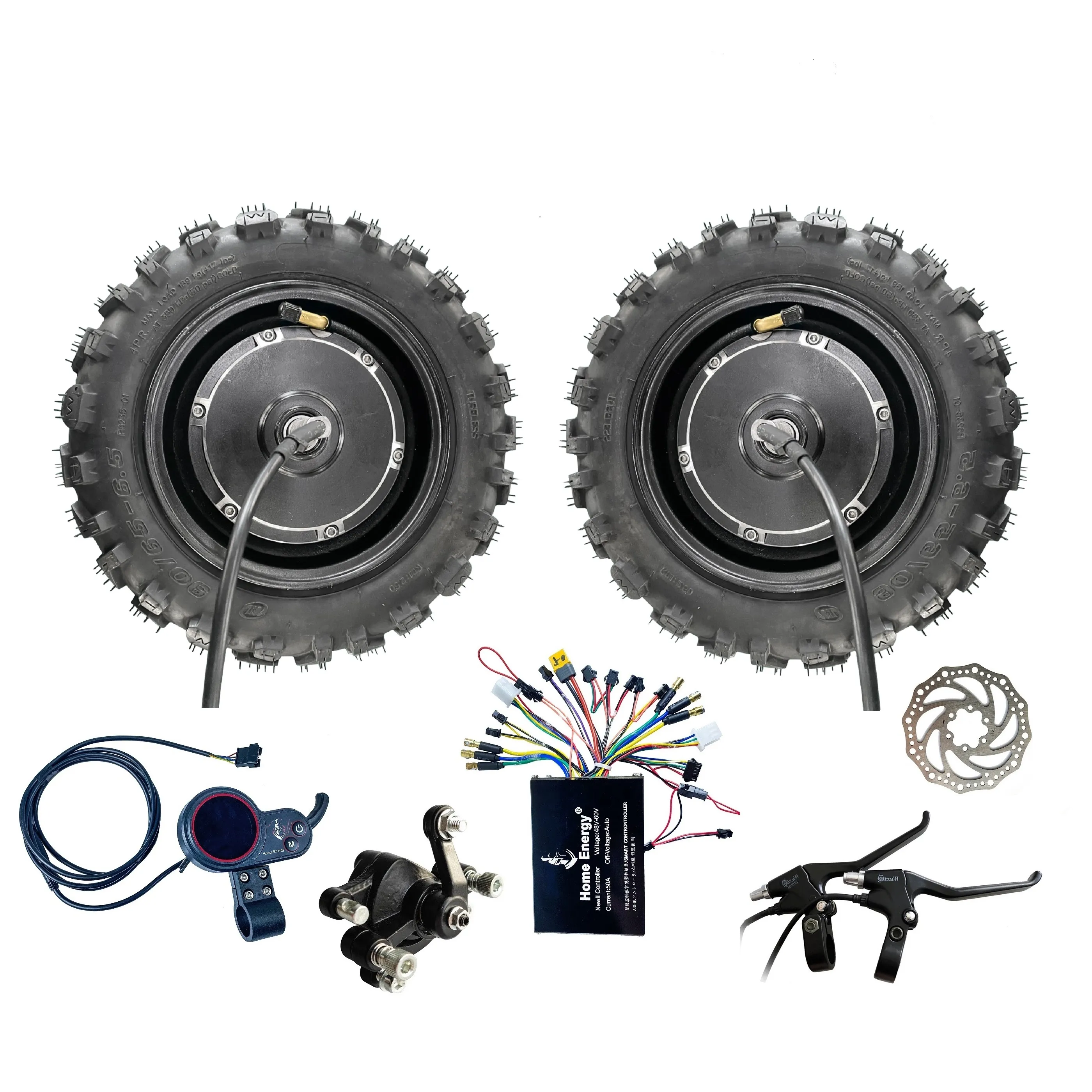 11 inch 2000W3000W 3500W 60 high-magnet 1800RPM 100km/h scooter motor hub 120A controller kit Shared Dual Drive Kit