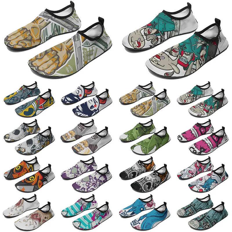 Homens Mulheres Sapatos personalizados Sapatos de água Diy Moda de tênis personalizados Multi-Colored419 Mens Outdoor Sport Trainers