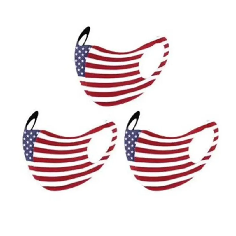 Designer Masks America Flags nacionais Respirador Máscaras de face máscaras reutilizáveis ​​tiras de ventilação mascarilla washi fashi dhep0