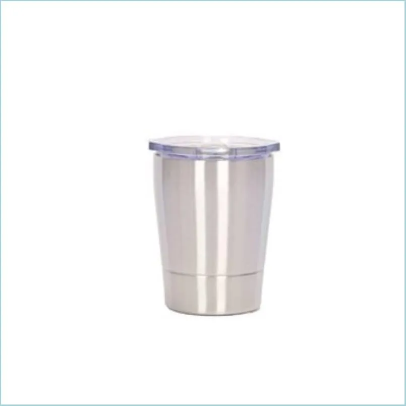 Gobelets 12oz enfants tasse bébé lait gobelet verre à vin en acier inoxydable double couche bouteille d'eau insated enfants tasse avec couvercle st 274 s dhazp