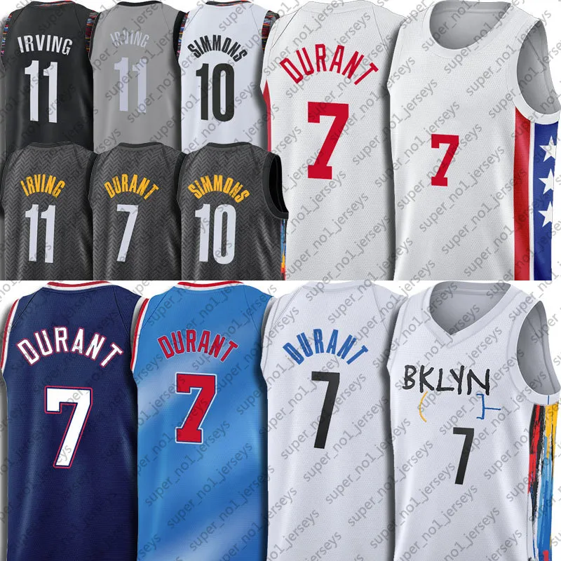 Kevin Durant Basketball Jersey 7 11 10 Kyrie Ben Simmons Irving Jerseys 2023 City Donovan Mitchell James Harden Trae Trae Young Jimmy Butler Stephen Curry