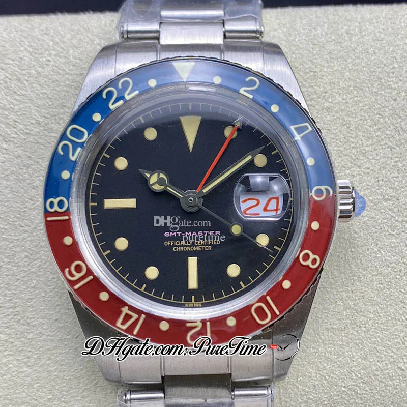 DHgate.com:TWF 6542 Vintage GMT Automatic Mens Watch 38mm
