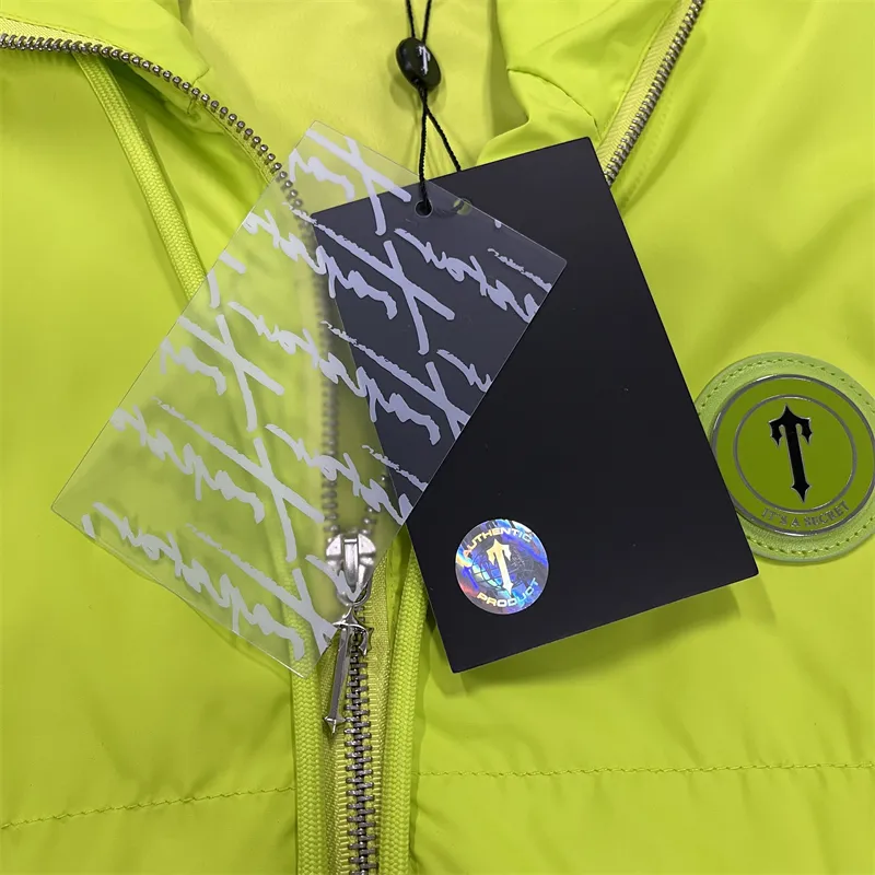 Trapstar Jacket Men`s Hoodie coats Irongate T Windbreaker-Lime 1to1 Quality Women`s Coat EU Sizes XS-XL