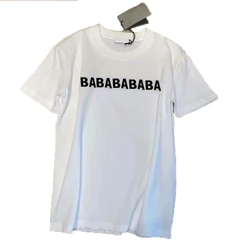 Masculino feminino designers camisetas materiais de algodão Moda preta Luxo branco com letras Casual Summer Shorve Hip Hop Rua Roupes Bal Tshirts Clothing S-4xl 02