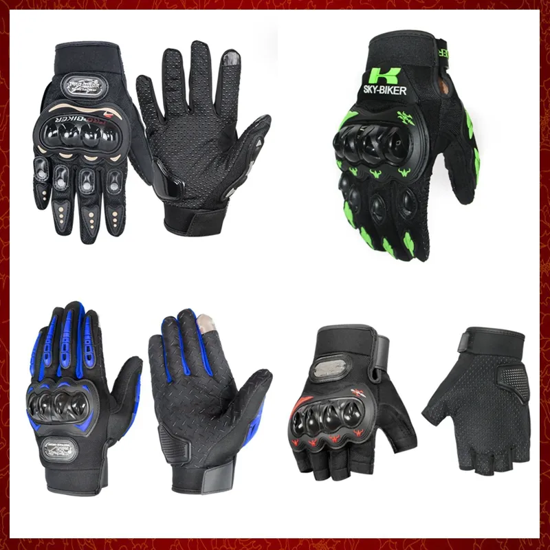 Luvas de motocicletas de tela de toque St789 Luvas de corrida full de dedos respiráveis ​​Proteção esportiva ao ar livre Guantes Moto