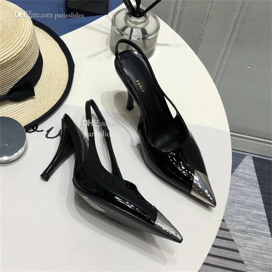 Top Quality Dress Shoes Designer Leather High Heels Stylish Women Wedding Party Sexy Heel Sandals Woman Pumps SGFD