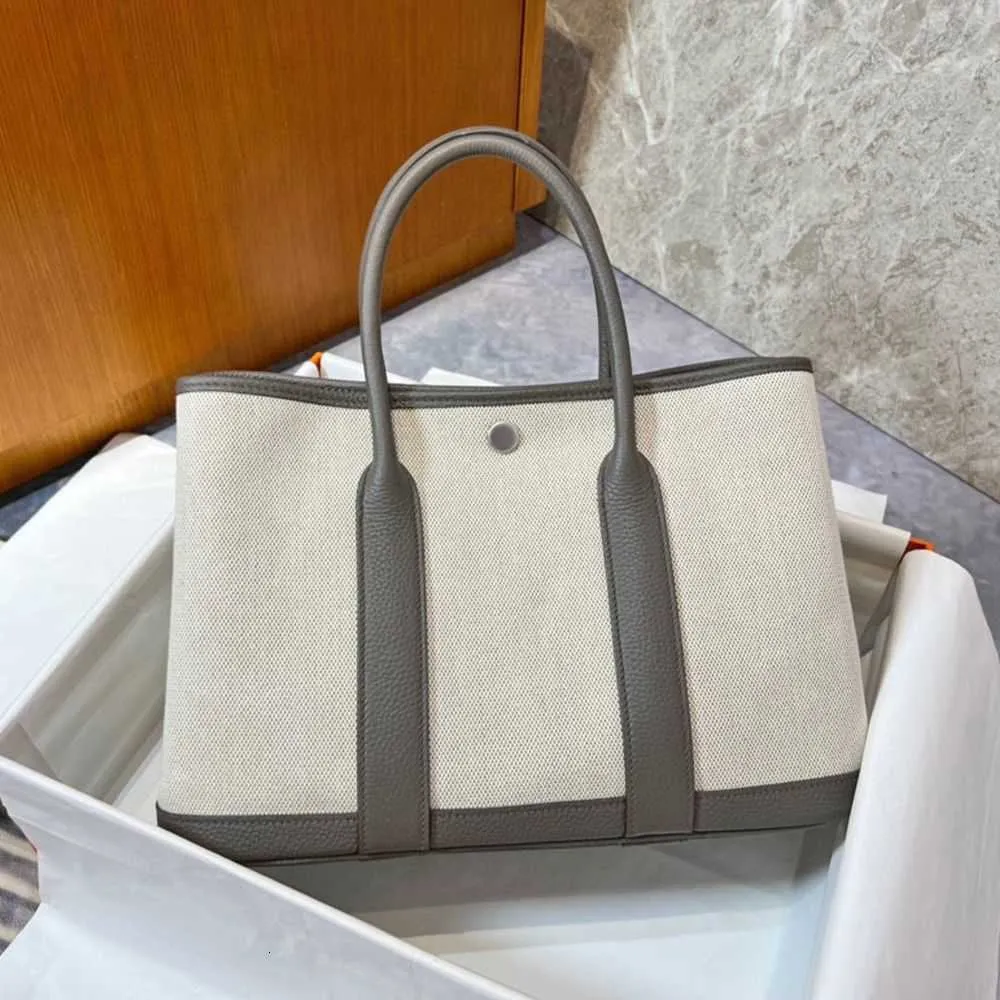 حقيبة مصممة Donna-in 2022 Trendy Casual Canvas Totes Bag Luxury Togo Calfskin Women Fags Handmade Handbags Carty Crace Top Quality