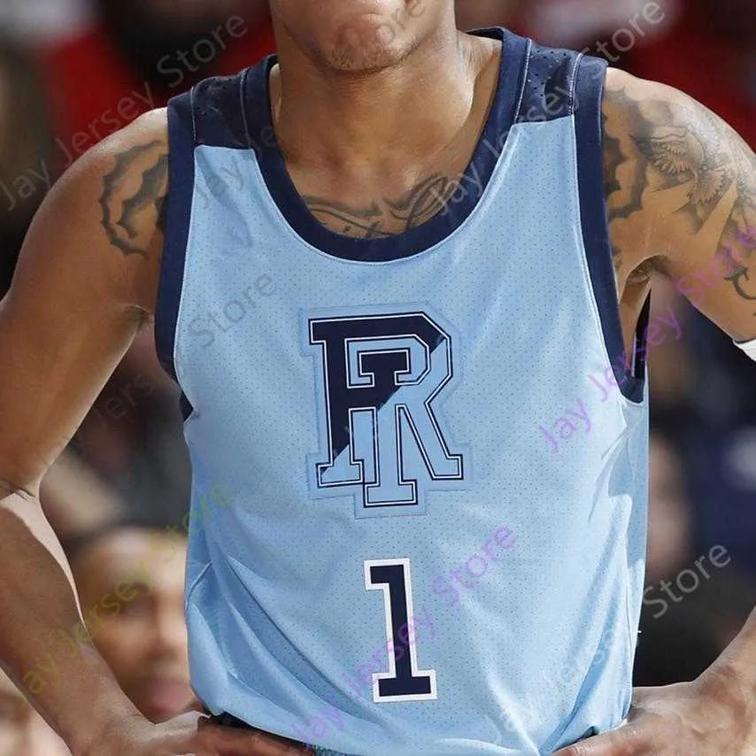 2020 Rhode Island Basketball Jersey NCAA College Fatts Russell Jeff Dowtin Tyrese Martin Langevine Calverley Mobley Lamar Odom Jared Terrell