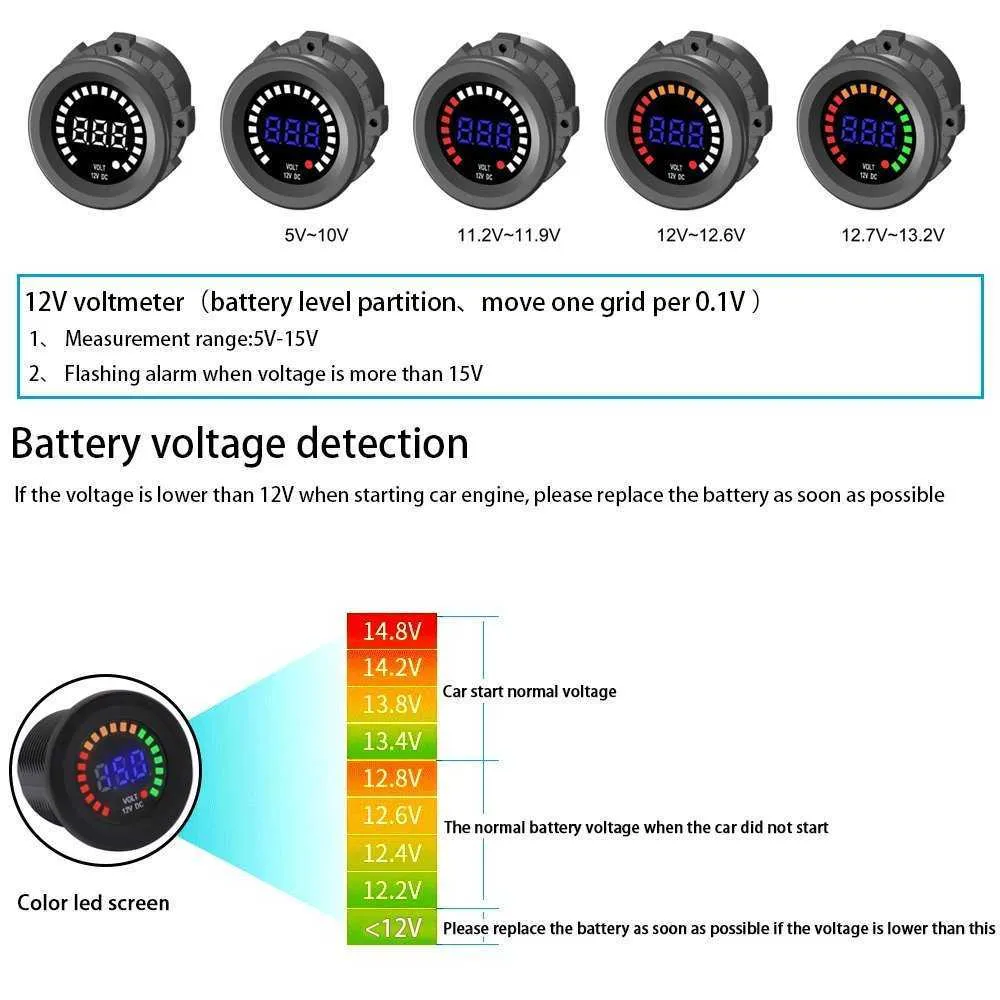 Autobatterie Volt Spannung mit Multimeter messen