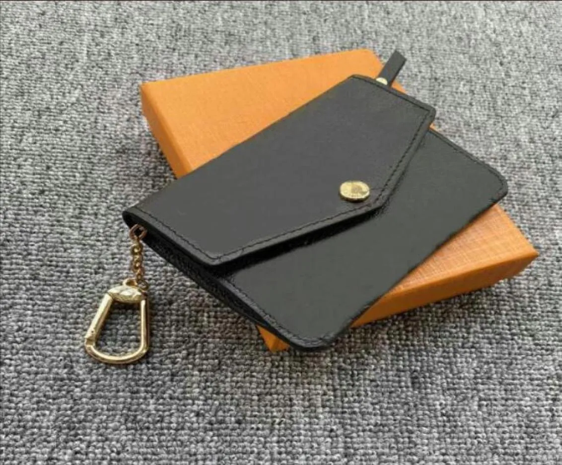 Fashion Designers Coin Purse with Orange Box Women Zipper Key Wallets Pouch Purse M62017 bags Black Brown Blue Credit Card Holder 4448042