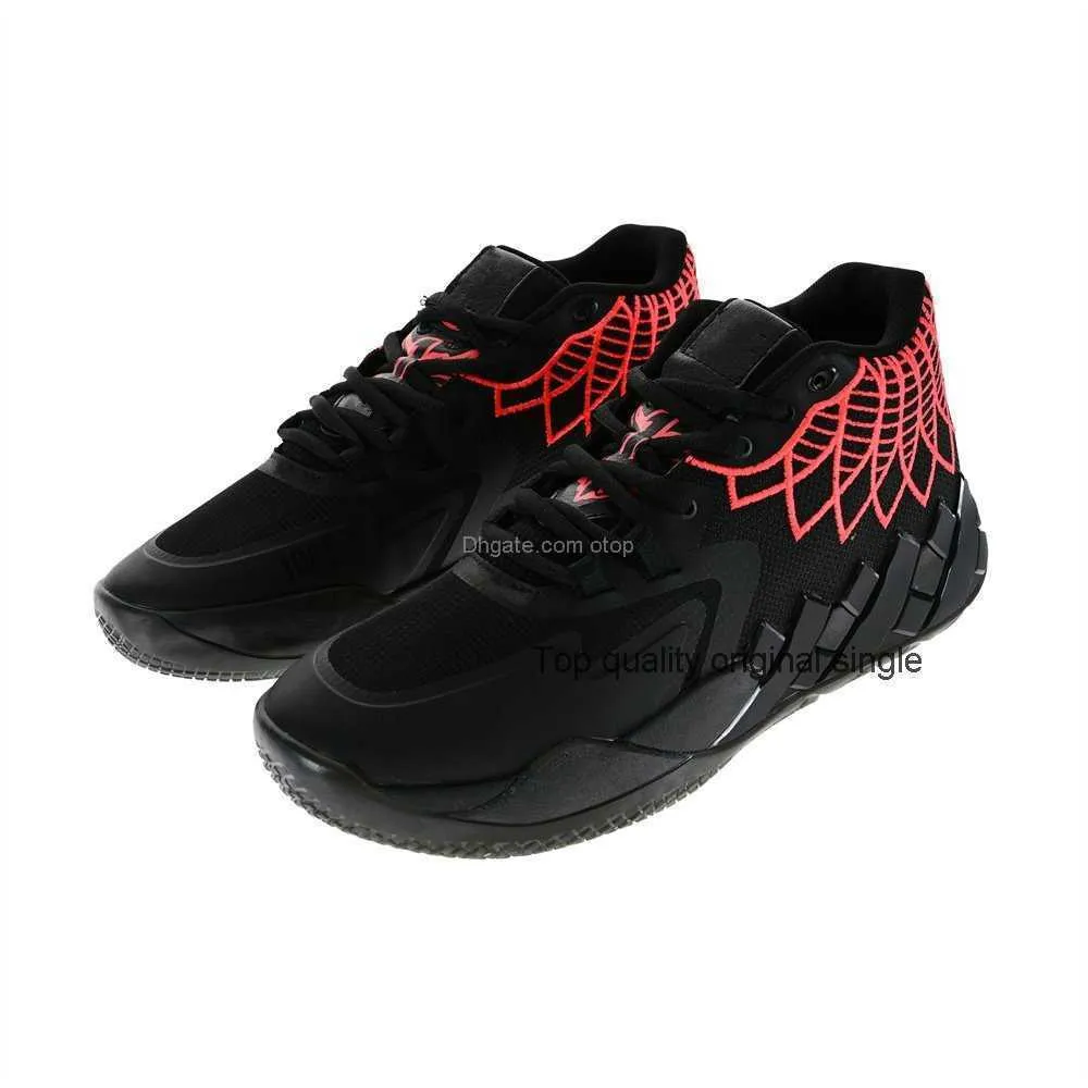 Basketbol Ayakkabıları Kadınlar Erkek Siyah Kırmızı Blast 376443-08 Lamelo Ball MB 01 Boyut ABD 7-12 40-46