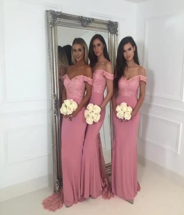 Vestido de festa longo sexy v dekolcie syrena różowa sukienki na kółko z koronkową sukienki balowe suknie weselne z pociągiem1341432