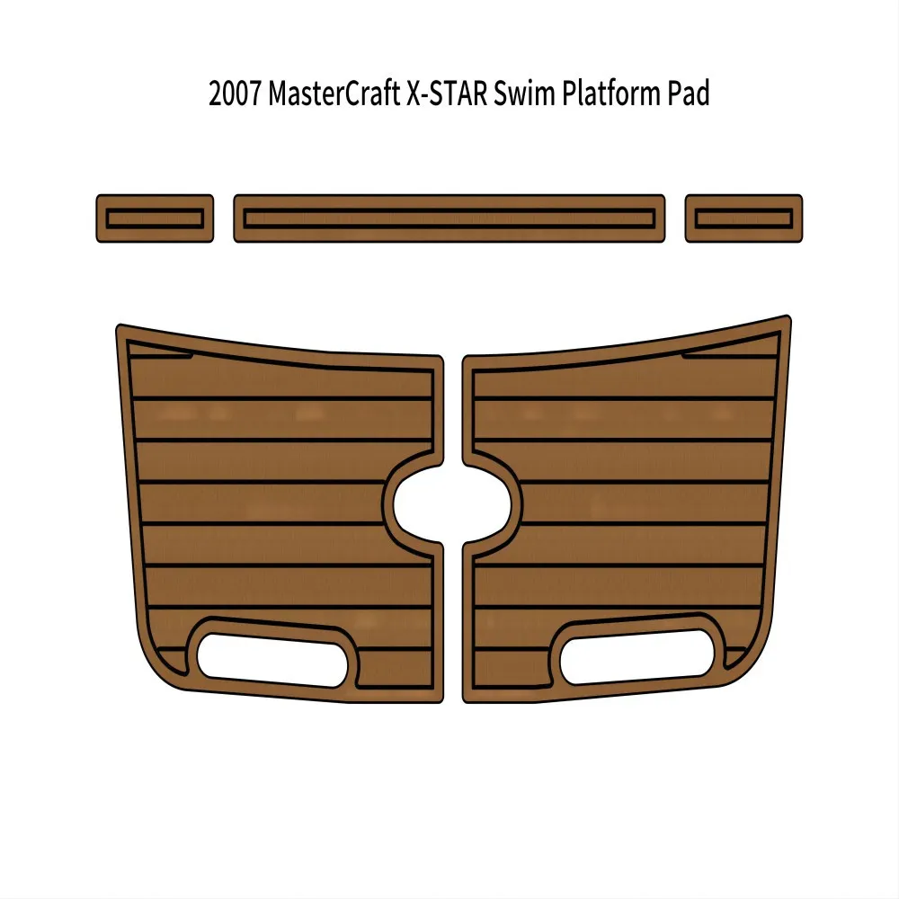 2007 Mastercraft X-Star Patch Platform Pad Boat Eva Faux Foam Teak Mata podłogowa