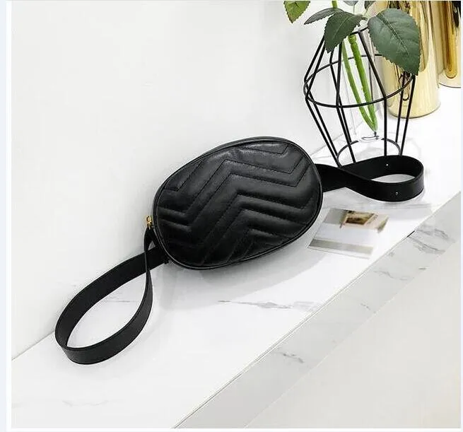 Black Luxurys مصممي Bumbag عبر الجسم أكياس الكتف حقيبة الخصر