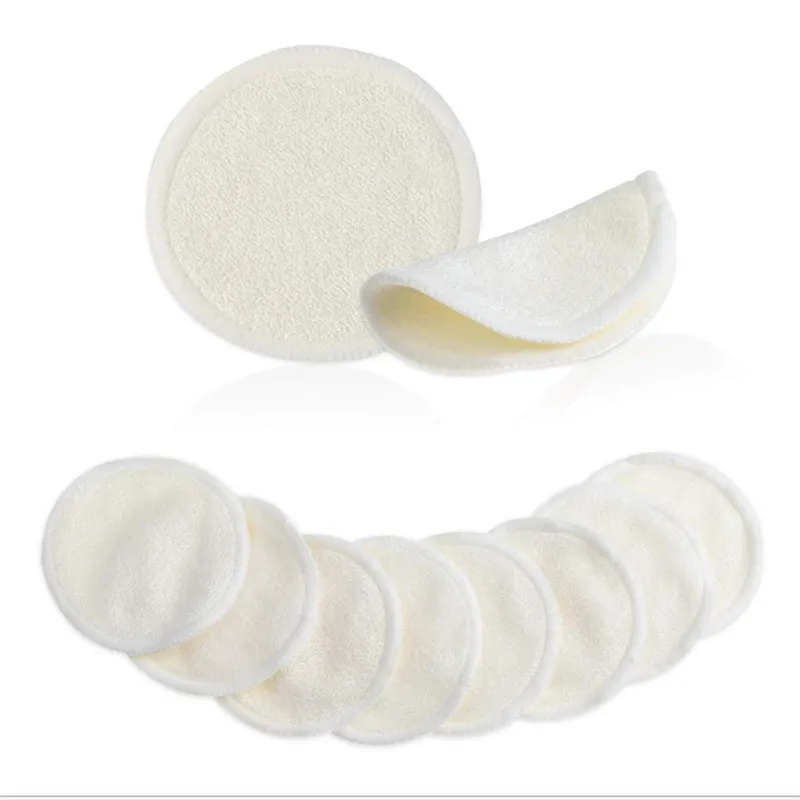 Bamboo vezel make -up remover kussen fluweel bamboe make -up katoen zacht vuil resistent wasbare wasbaar herbruikbare scrubber schoonheid reiniging gereedschap