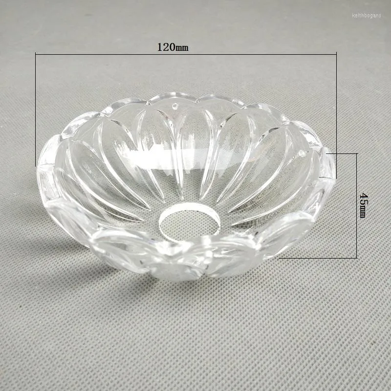 Lustre en cristal 2 pièces/lot 120x45mm, lampe de Style européen, bras de Support de coude, bol en verre de fleur, plateau décoratif, accessoires d'éclairage