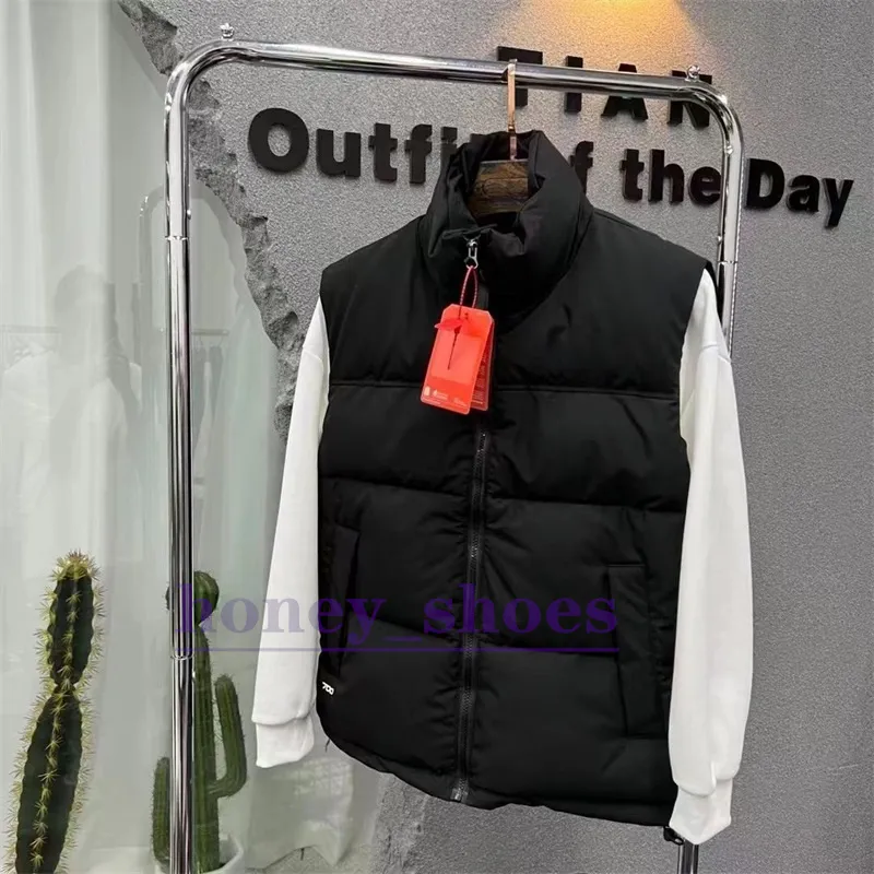 Männer Daunen Winter Luxus Daunenjacke North Polartec Weste Herren Sport Kapuzenjacken Bomberkragen mit Reißverschlüssen Outdoor Face Coat277B