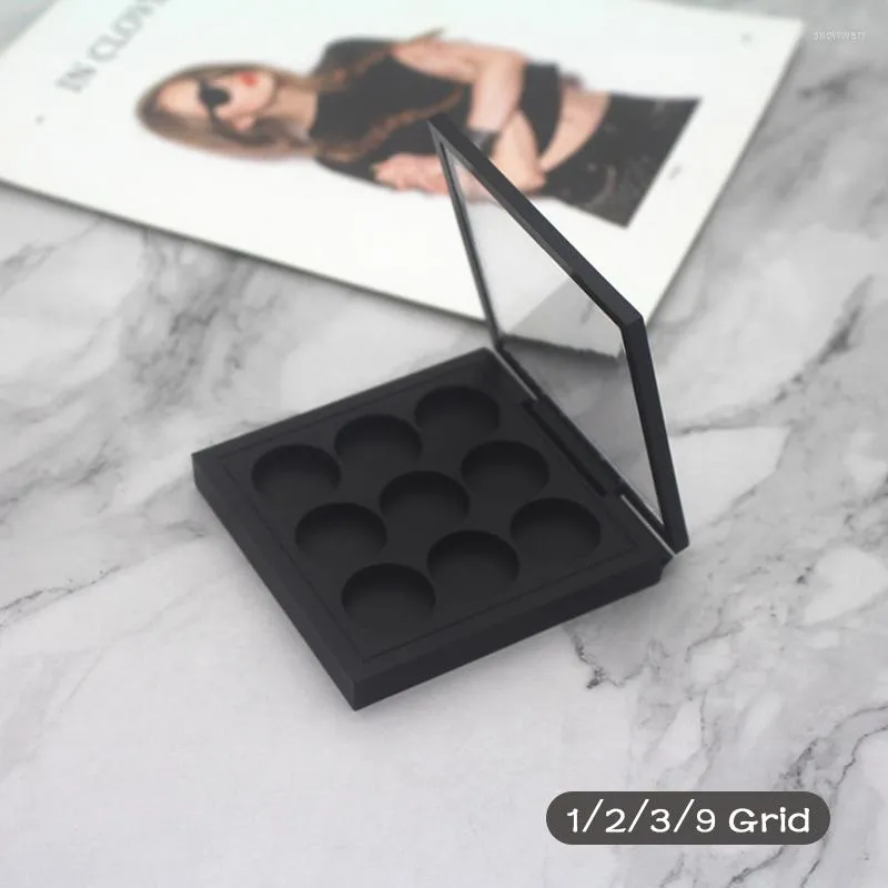 Storage Bottles 1/2/3/9Grids Palette Eye Makeup Box For Women Girls Beginners Empty Eyeshadow Dish DIY