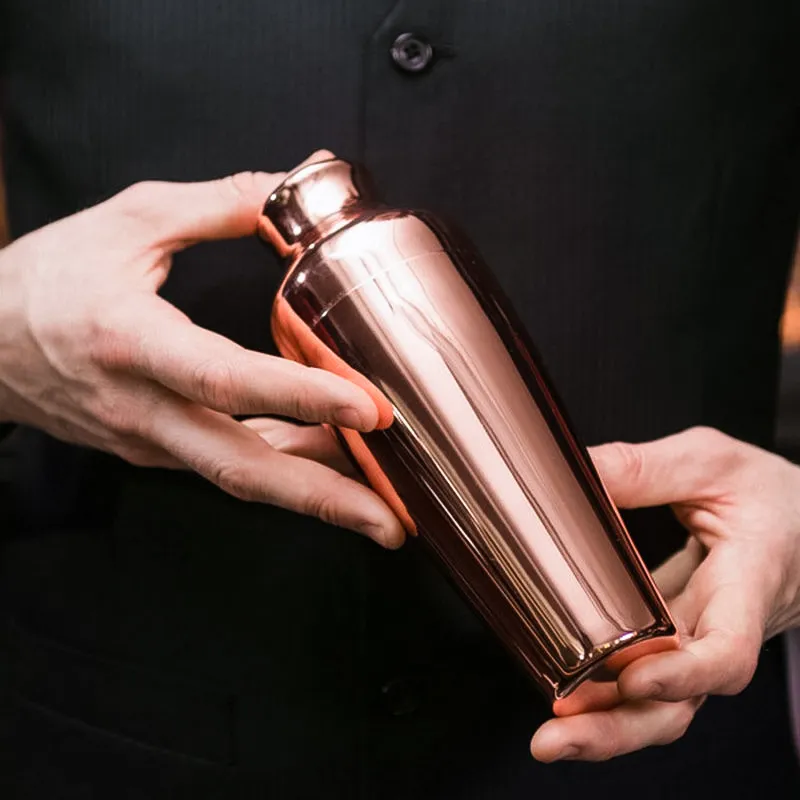 Shaker Per Cocktail Nikou In Acciaio Inox 304 – Stile Francese, 680 G, Lucido E Anti-graffio