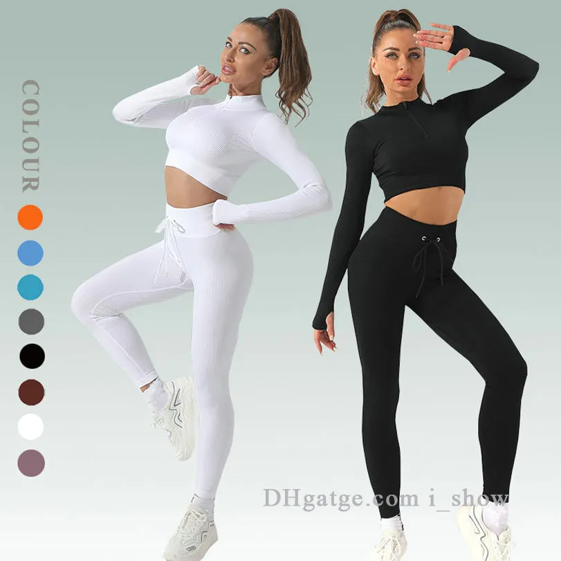 Vrouwen yoga -outfits zetten naadloze fitness kleding sportkleding