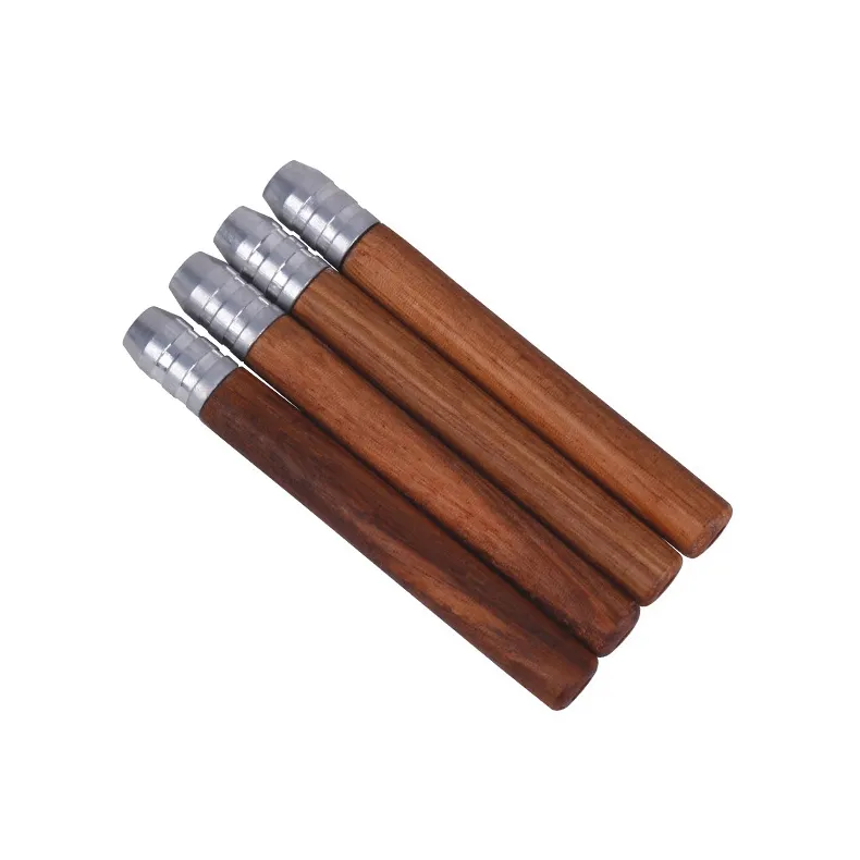 Fumo di tubi di legno naturale Dry Herb Tabacco Catcher Taster Bat One Hitter Portafiltro per sigarette Bocchino Portatile Mini Handpipes Piroga di legno Suggerimenti per scavare tubi