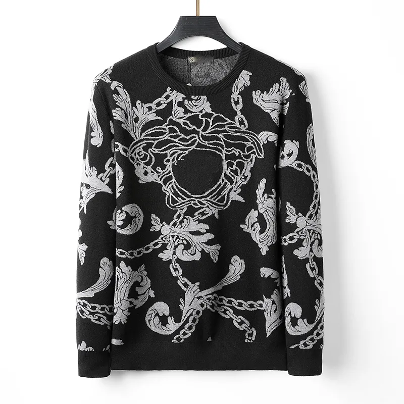 esigner Men's sweater Luxury Christmas gift crew-neck black knit embroidery line Fashion Warm Winter Warm Asia code M-3XL