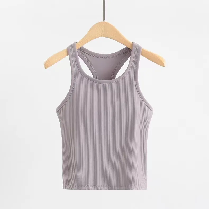 Aloyoga Damen Tank Top Slim LU Ärmellos Yoga Outfits Shirt gebürstet Damen Workout Sport mit 138