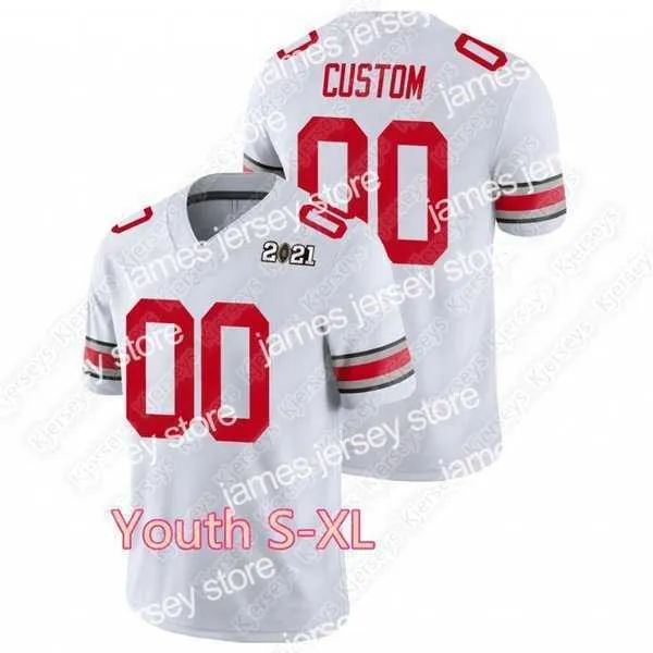 Jerseys de futebol de futebol da faculdade Buckeyes Buckeyes Treveyon Henderson Jaxon Smith-Njigba Chris Olave Garrett Wilson Teague III McCord 100th Y