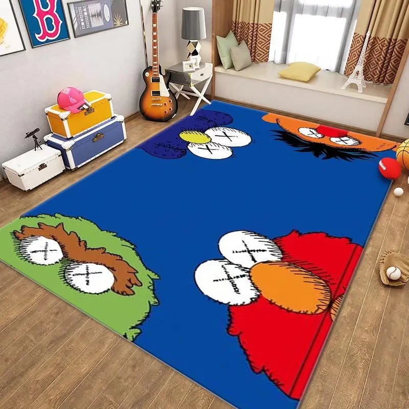 carpet underlay designer fashion bedroom kaws living room tea table sup cartoon net red sesame street girl ins wind bedside