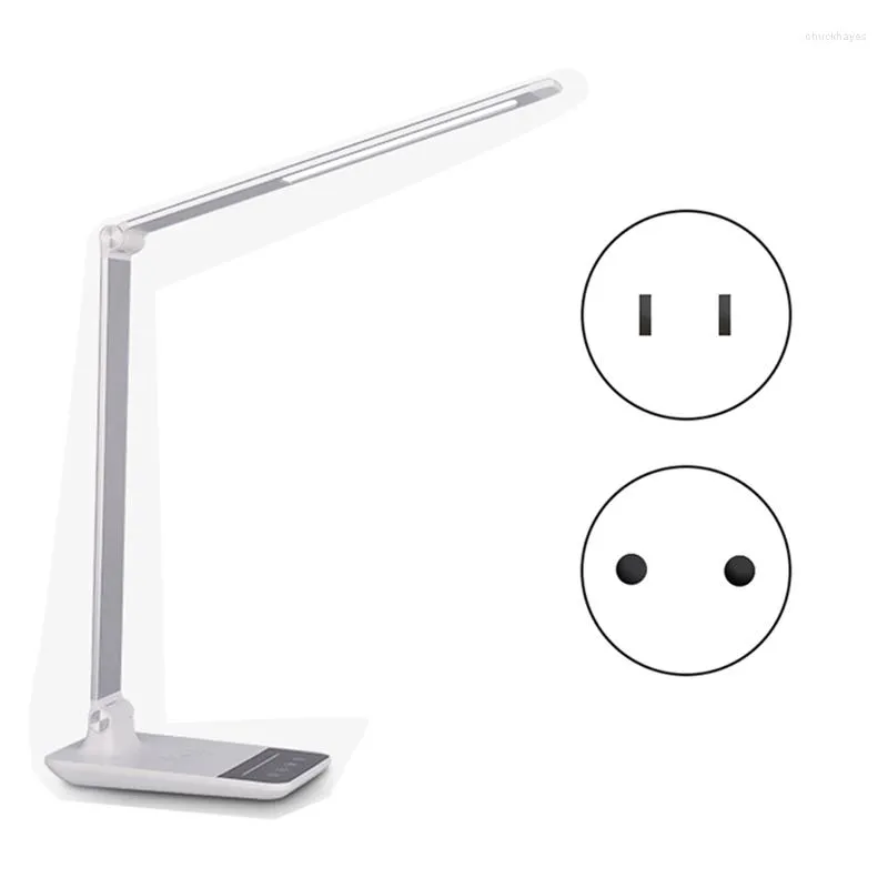 Lampes de table Portable multifonctionnel avec protection des yeux lampe d'affaires d'étude pour bureau à domicile prise américaine