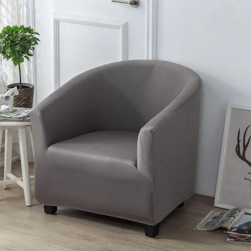 Stol täcker soffa täckklubb slipcover stretch mjuk soffa möbler skyddare ren färg elastisk sätesfodral för rum