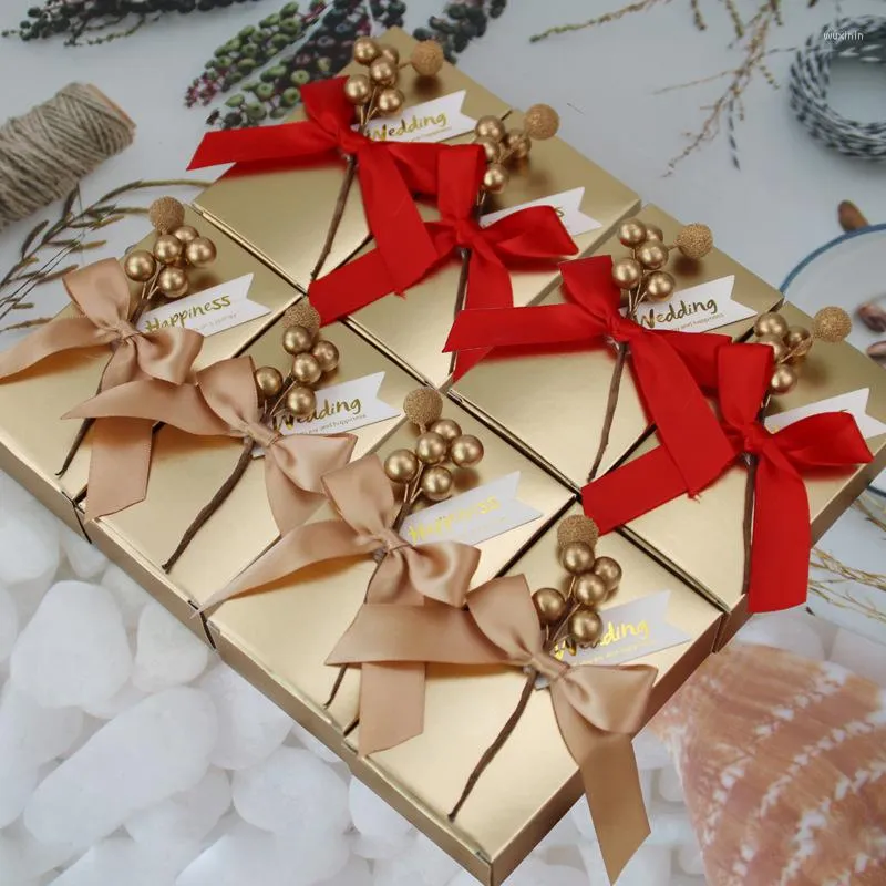 Confezione regalo Felicità nuziale Scatole per caramelle per feste Bomboniere al cioccolato contenente scatola Confetti Ospiti Confezione di confetti Damigella d'onore
