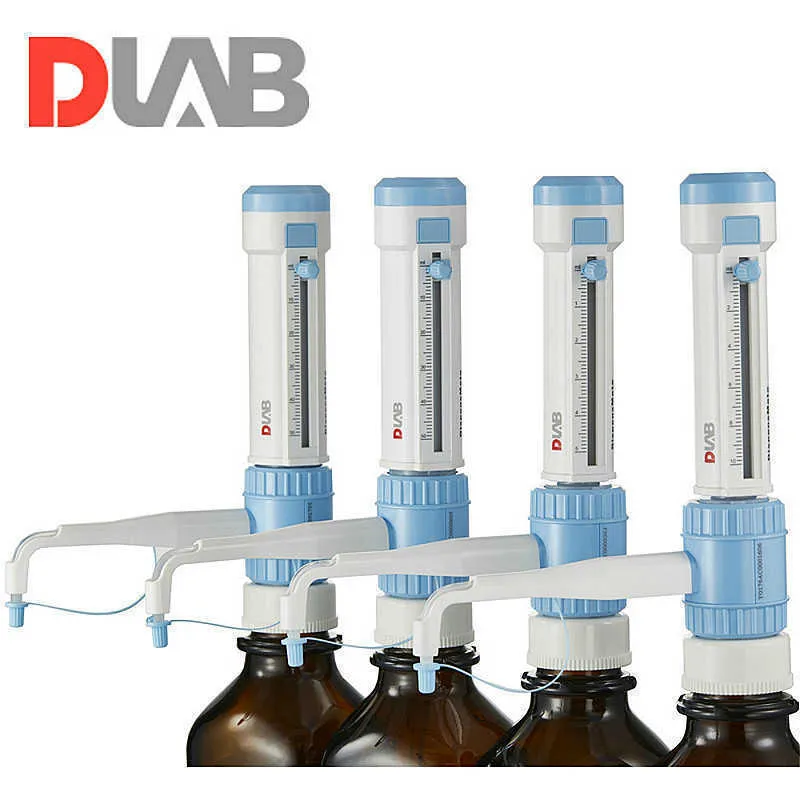 Dispensador Top Dispenser Dispenser DLAB Stepmate Stepper Without Brown Reagent Bottle Dragon Lab Brand Lab Kit Tool 1-10ml