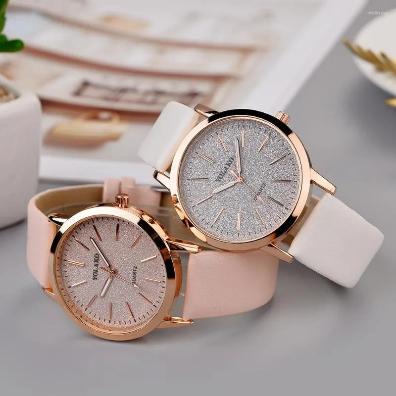 Kol saatleri kadın saatleri moda bayanlar deri kadınlar kadın kuvars montre femme izlemek