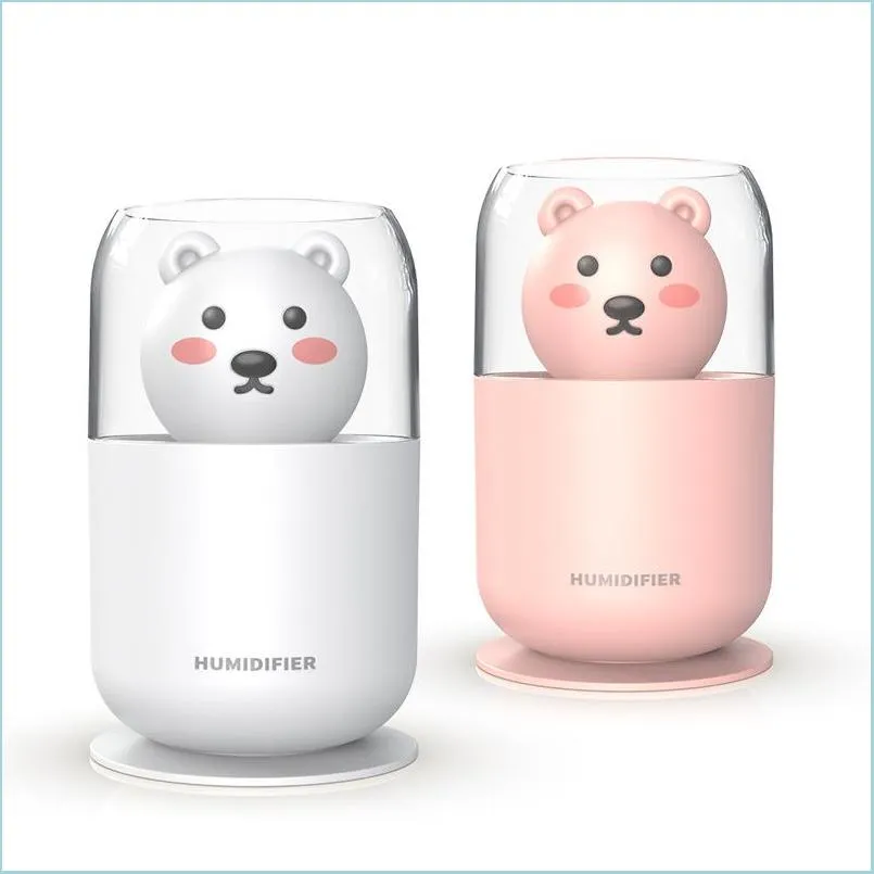 Outra decoração de casa mini umidificador veículo originalidade Pet Bear Oleods Essential Difusers Mulher Man Moda Moda AROMATErapia Abastecimento de água I Dhwoo