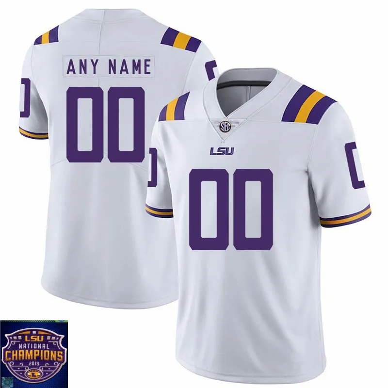 Lsu football sales jersey custom