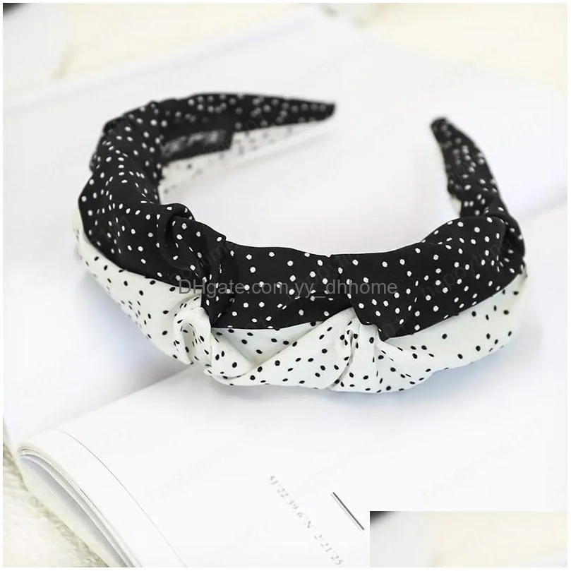 Bandons à polka point bandeau filles accessoires de cheveux femme mode largeur largeur drop livraison bijoux coiffure jewelry dh9r2