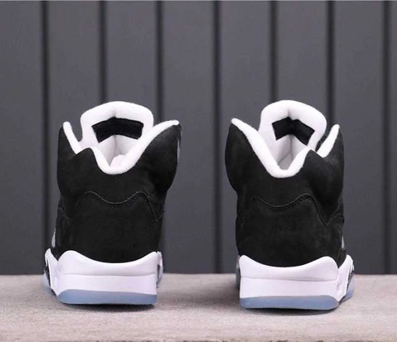 Jumpman 5 5s Black White Cool Grey Men Basketball Shoes shark teeth translucent outsole mens Sports Trainer