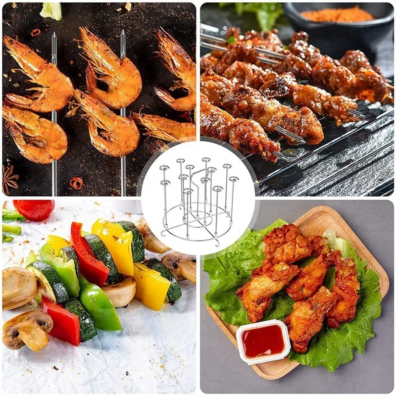 Bbq Tool Stand Skewer Stand Air Fryer Grill For Home Kitchen Ninja Foodi Dehydrator Rack 221128 From Kong08 11.79 DHgate.Com