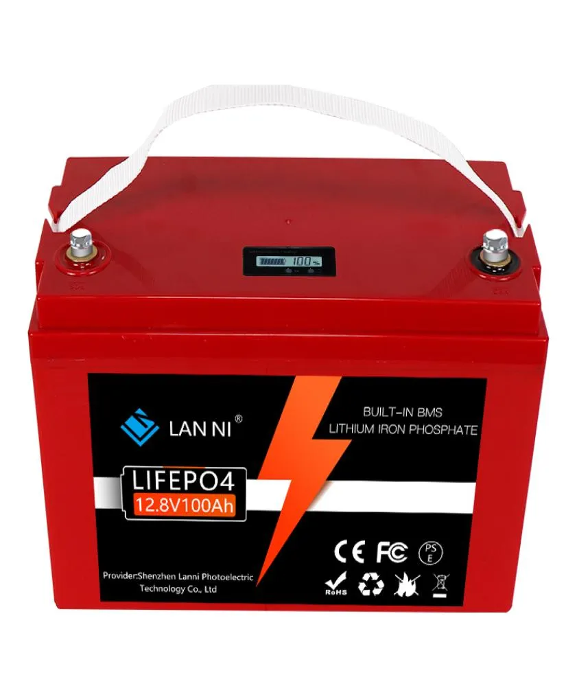 LifePO4バッテリー12V100AHビルトインBMSディスプレイは、ゴルフカートフォークリフトインバーターバッテリーカーモーターシクルのためにBluetooth充電器を追加できます5311802
