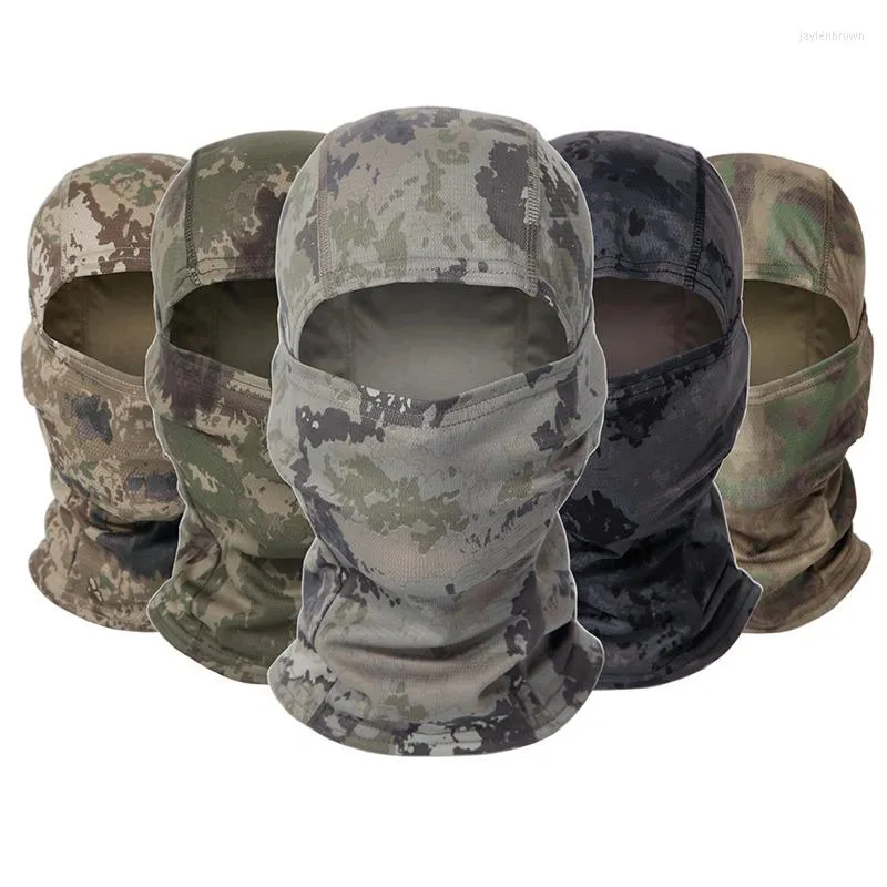 Bandanas Camouflage cagoule masque complet écharpe Ski cyclisme couverture cou tête plus chaud tactique chasse vélo armée Bandana