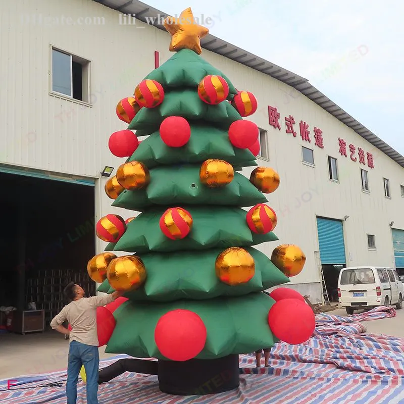 Attività 4M/8M Albero di Natale Gonfiabile Gigante Albero di Natale con Ornamenti per la Decorazione di Casa/Centro Commerciale
