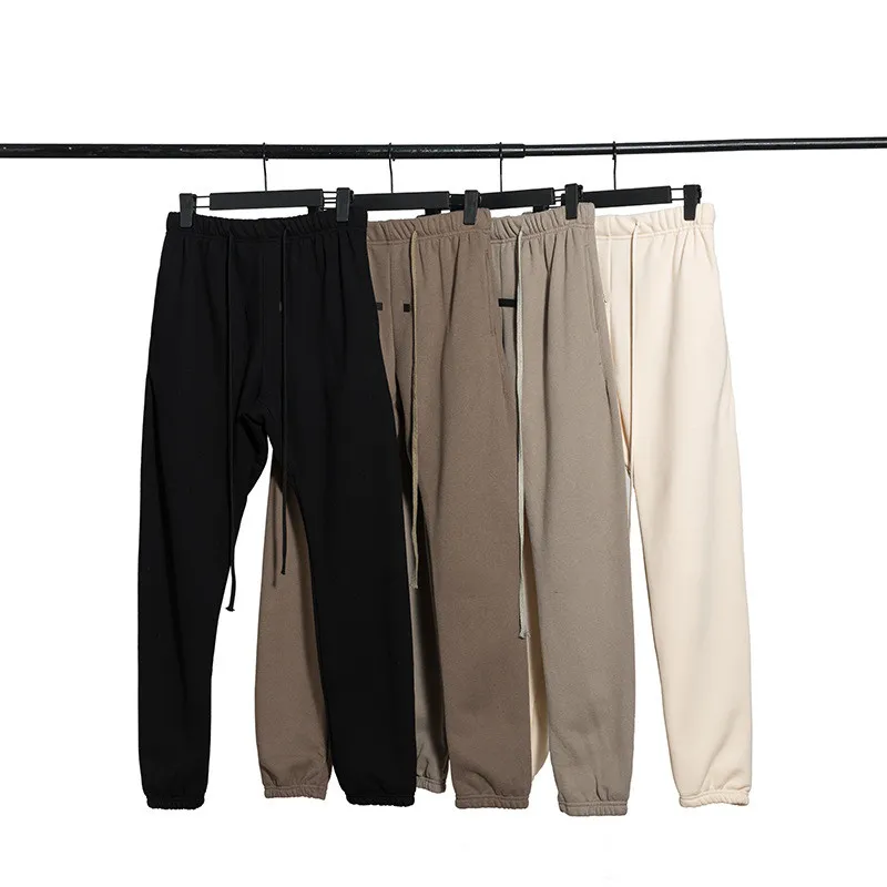Pantolon Sweatpants Erkek Pantolon Tasarımcı Trailsuit Pantolon Sis Gevşek Elastik Bel Mektup Ter Giysileri Artı Polar Sıcak Çizme Pantolonları Jogging Casual Pantolons