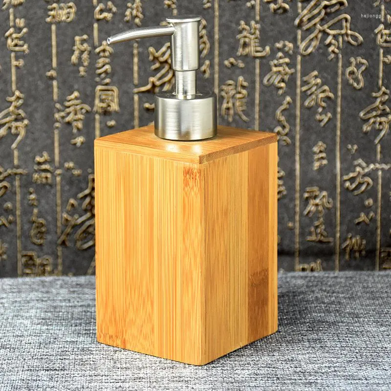 収納ボトルWhyou Retro Bamboo Liquid Soap Soap Bottle Emuls Rotion Bathroom Accessoriesセットホームデコレーションウェディングギフト