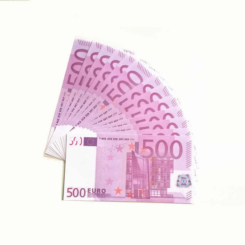 Movie 50% Size prop banknote Copy Printed Fake Money USD Euro Uk Pounds GBP British 5 10 20 50 commemorative toy For Christmas Gifts 103014X55G