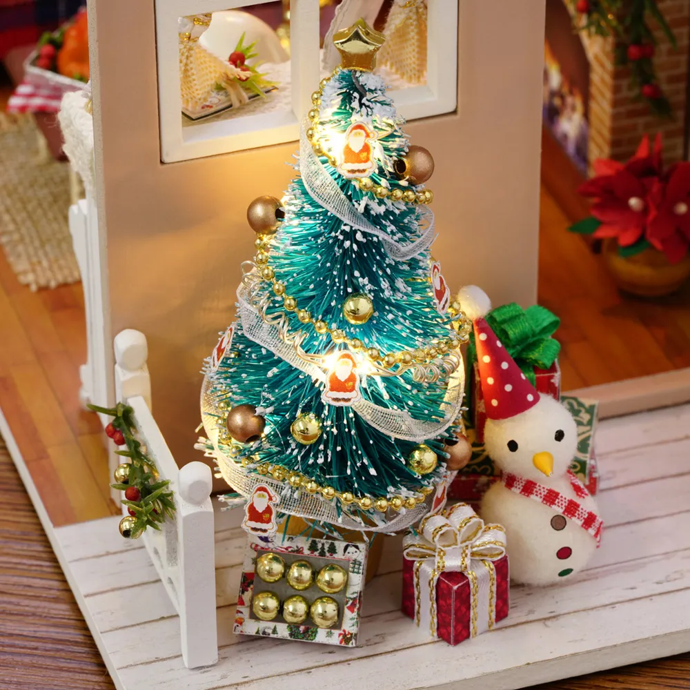 Lot De 12 Accessoires Maison De Poupée – Meubles Miniatures, Guitare, Lampe, Livres, Etc. – Décoration Noël
