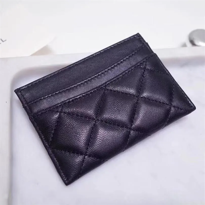 High quality New Caviar holder women card wallet real leather mini wallet3209