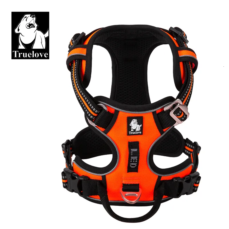 Collari per cani Guinzagli Truelove Pet Pettorina per cani in nylon riflettente Nessuna trazione Regolabile Medio Grande Gilet per cani Naughty Guinzaglio per veicoli di sicurezza Camminata Corsa 221125