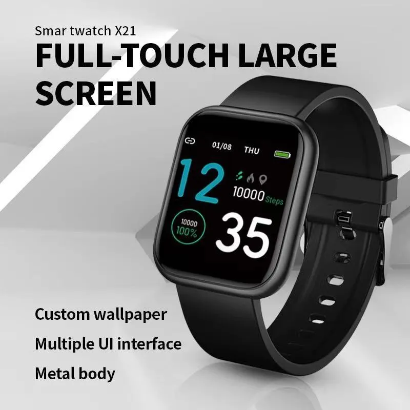 Yezhou x21 vrouwen Smart Watch IP67 Waterdichte hartslag bloeddruk zuurstof slaapmonitoring sport wekker foto slimme armband full touch smartwatchs